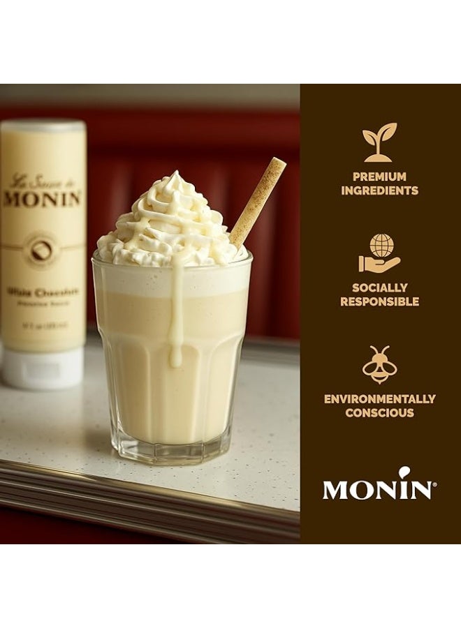 Monin White Chocolate Sauce 1.89L – Premium Dessert & Beverage Topping - Image 3